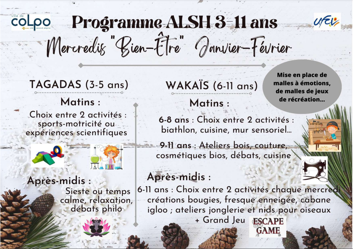 programme alsh mercredis