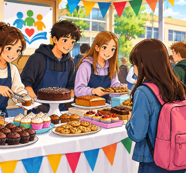 Vente de gâteaux