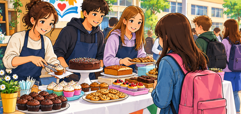Vente de gâteaux